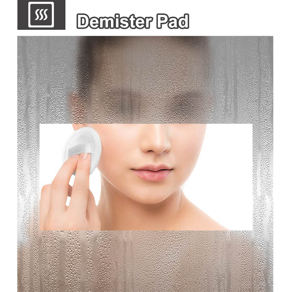 Aidal--Bathroom Mirror with Dimmable LED, Anti-fog, illuminated, Rectangular, IP44 Waterproof Dustproof, Explosion-proof, Wall mounted