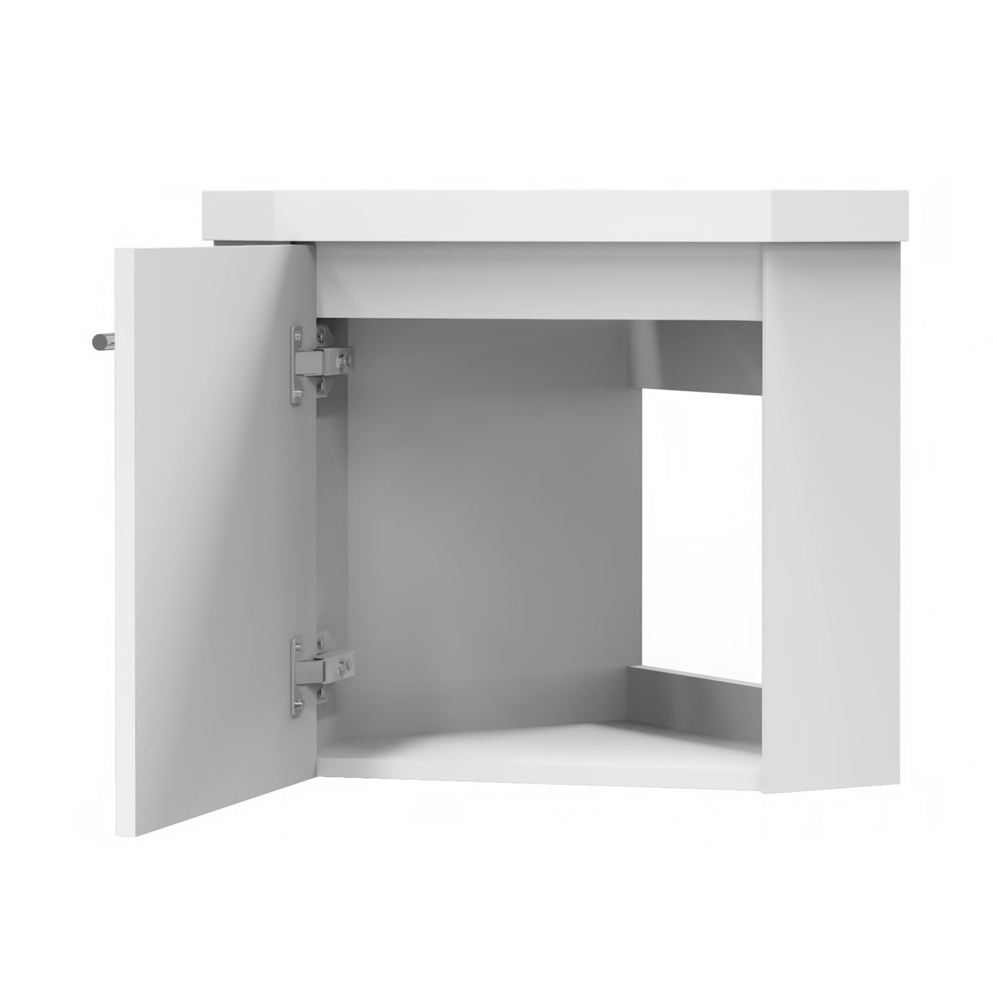 400mm Cloakroom Bathroom Corner Vanity Unit under Basin with Door Small