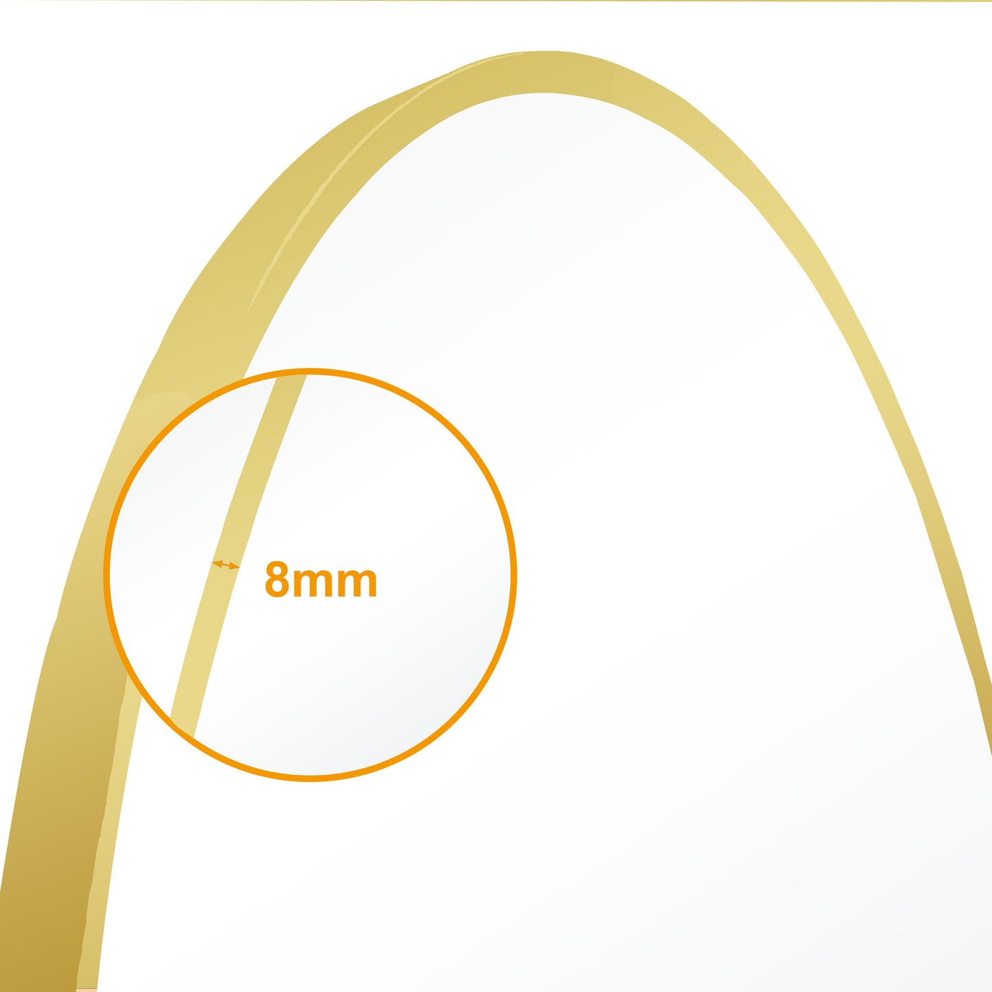 Round Wall Hanging Mirror with Gold Frame for Bathroom, Home decoration, Makeup, Shaving