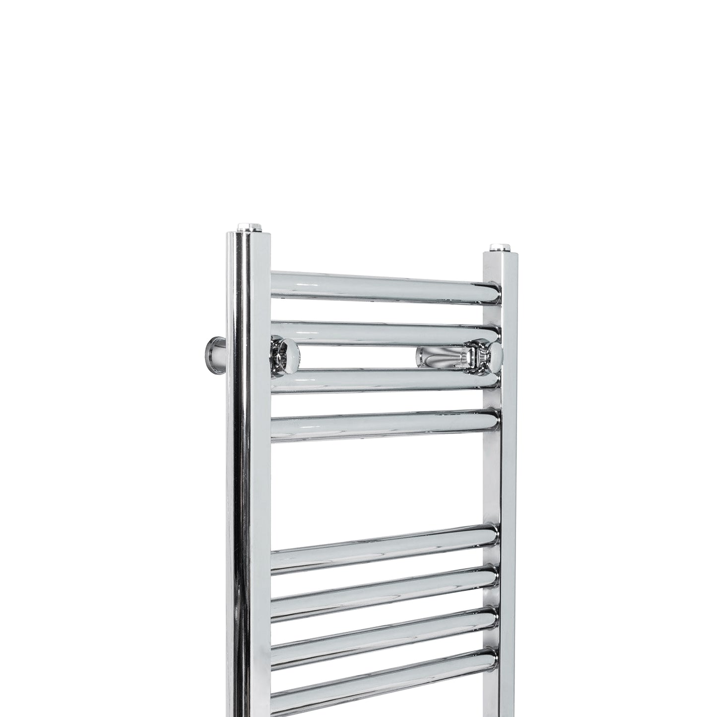 Aidal- 800x400mm Chrome Heated Towel Rail Straight Designer Bathroom Ladder Radiator