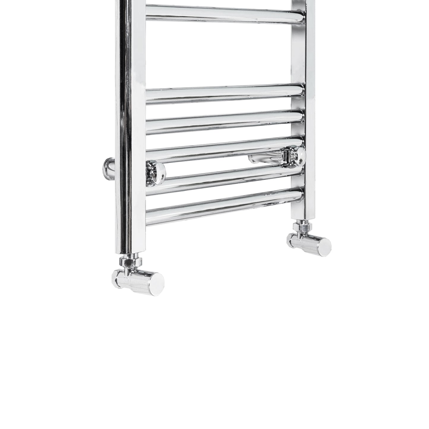Aidal- 800x400mm Chrome Heated Towel Rail Straight Designer Bathroom Ladder Radiator