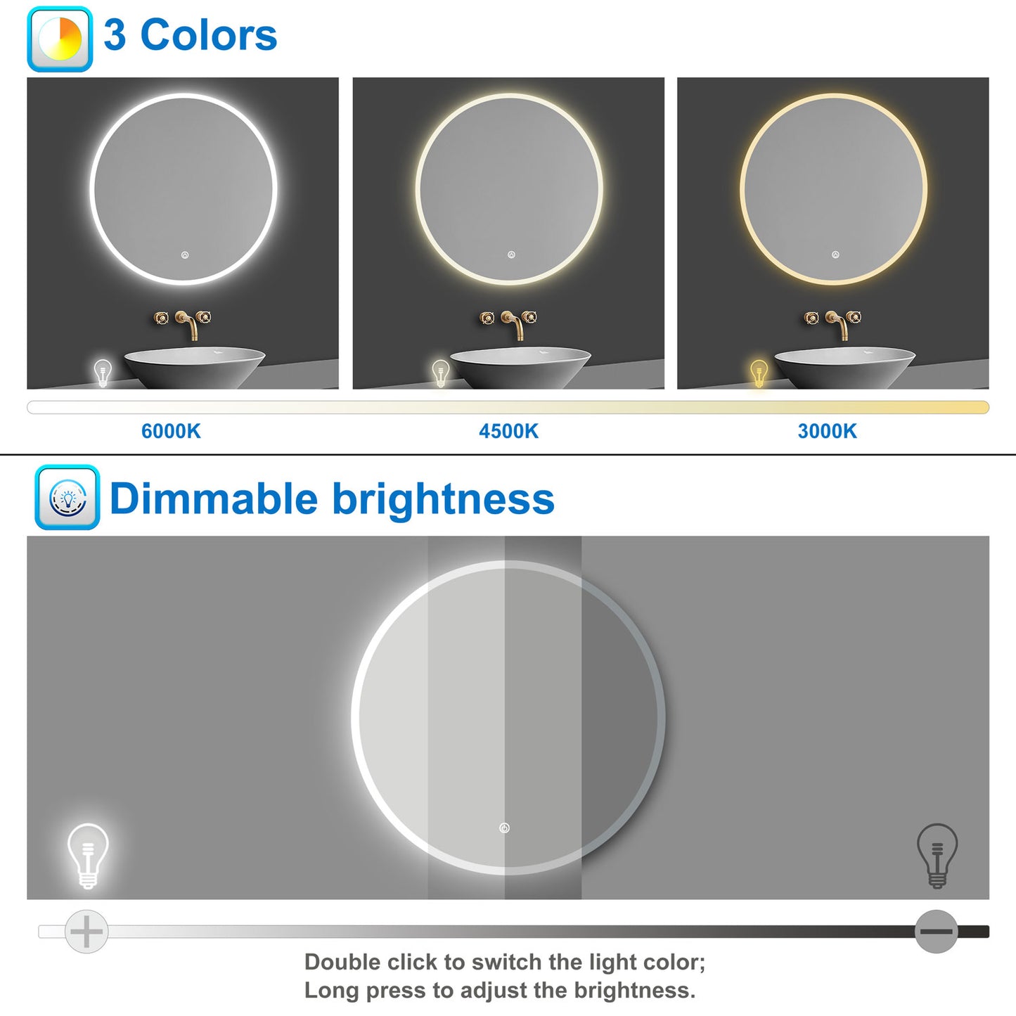 Batheoom LED mirror