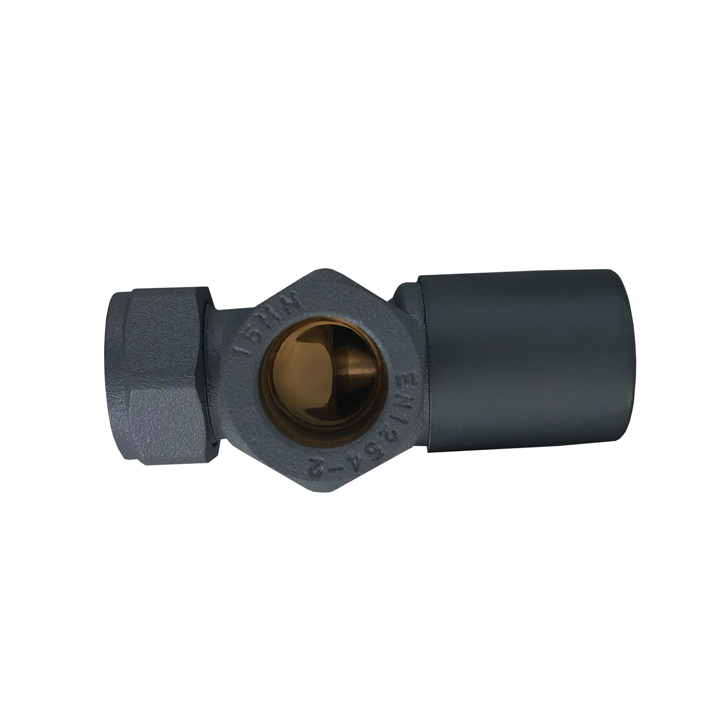 Aidal- Maual Anthracite Radiator 15mm x 1/2 Angled Valves