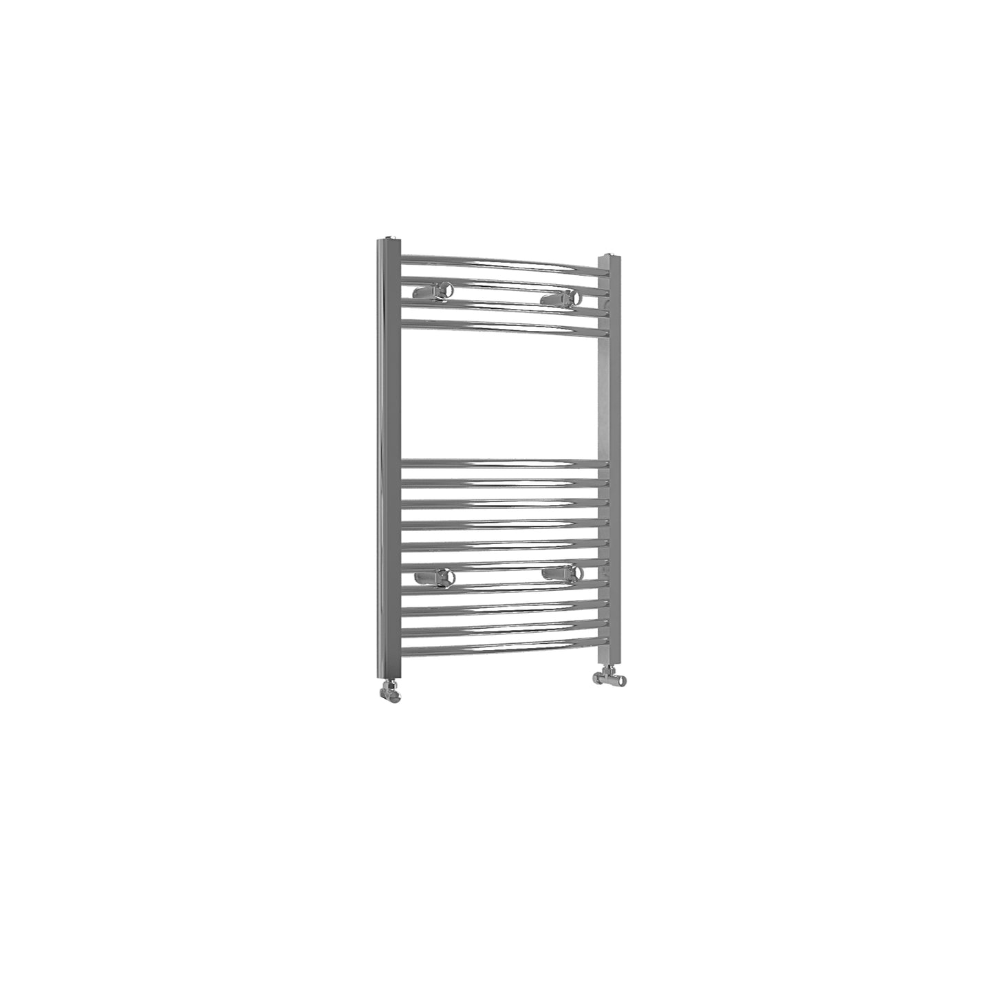800x600mm Chrome Heated Towel Rail Curved Bathroom Radiator