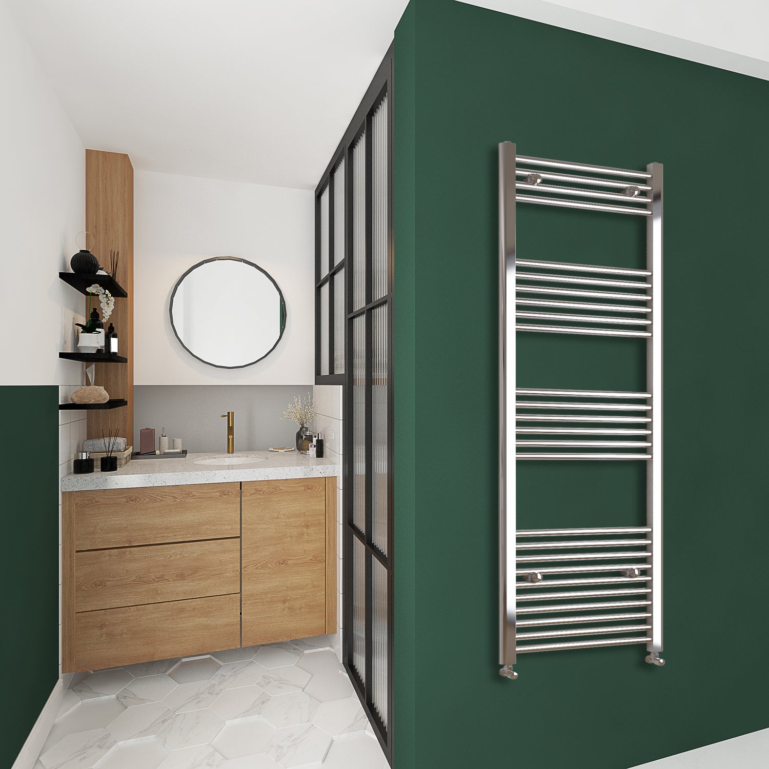 Chrome Towel Rail Radiator