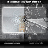 Aidal--Bathroom Mirror with Dimmable LED, Anti-fog, Memory function, Rectangular, Waterproof, Explosion-proof, Wall mounted