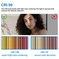 Aidal--Bathroom LED Mirror with Anti-fog, Heating pad, Dimmable illuminated, Rectangular, IP44 Waterproof, Explosion-proof