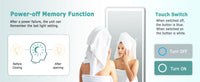 Aidal--Bathroom Full Mirror with 3 Colors LED,Memory function, Explosion-proof, full-length mirror