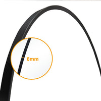 Round Wall Hanging Mirror with Black Frame for Bathroom, Home decoration, Makeup, Shaving