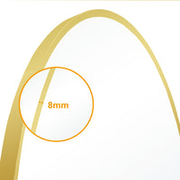 Round Wall Hanging Mirror with Gold Frame for Bathroom, Home decoration, Makeup, Shaving