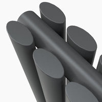 double anthracite oval column radiator detail