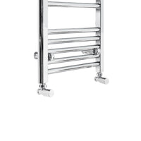 Aidal- 1000x450mm Chrome Heated Towel Rail Straight Designer Bathroom Ladder Radiator