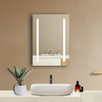 Aidal--Bathroom Mirror with LED, Dimmable illuminate, Anti-fog, Rectangle, IP44 Waterproof Dustproof, Explosion-proof, Wall mounted