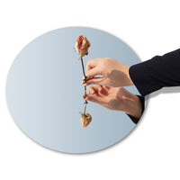 Round Frameless Bathroom Mirror with High Definition Wall Mounted