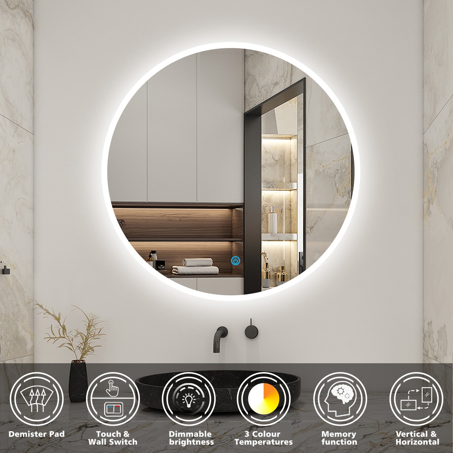 Batheoom LED mirror