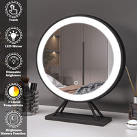 Illuminated Makeup Mirror with Dimmable Lights Portable Smart Vanity Mirror
