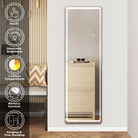 Aidal--Bathroom Full Mirror with 3 Colors LED,Memory function, Explosion-proof, full-length mirror