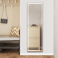 Aidal--Bathroom Full Mirror with 3 Colors LED,Memory function, Explosion-proof, full-length mirror