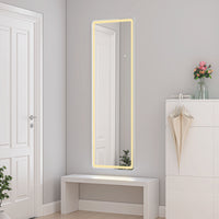 Aidal--Bathroom Full Mirror with 3 Colors LED,Memory function, Explosion-proof, full-length mirror