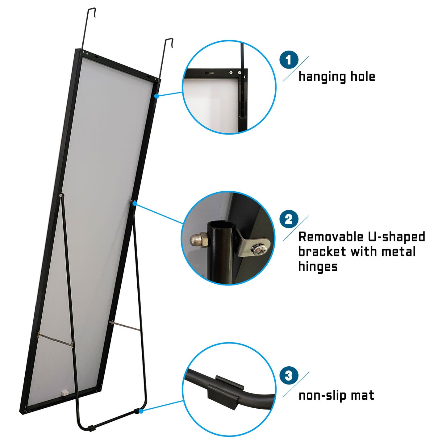Aidal--Bathroom Full Mirror, Explosion-proof, full-length mirror
