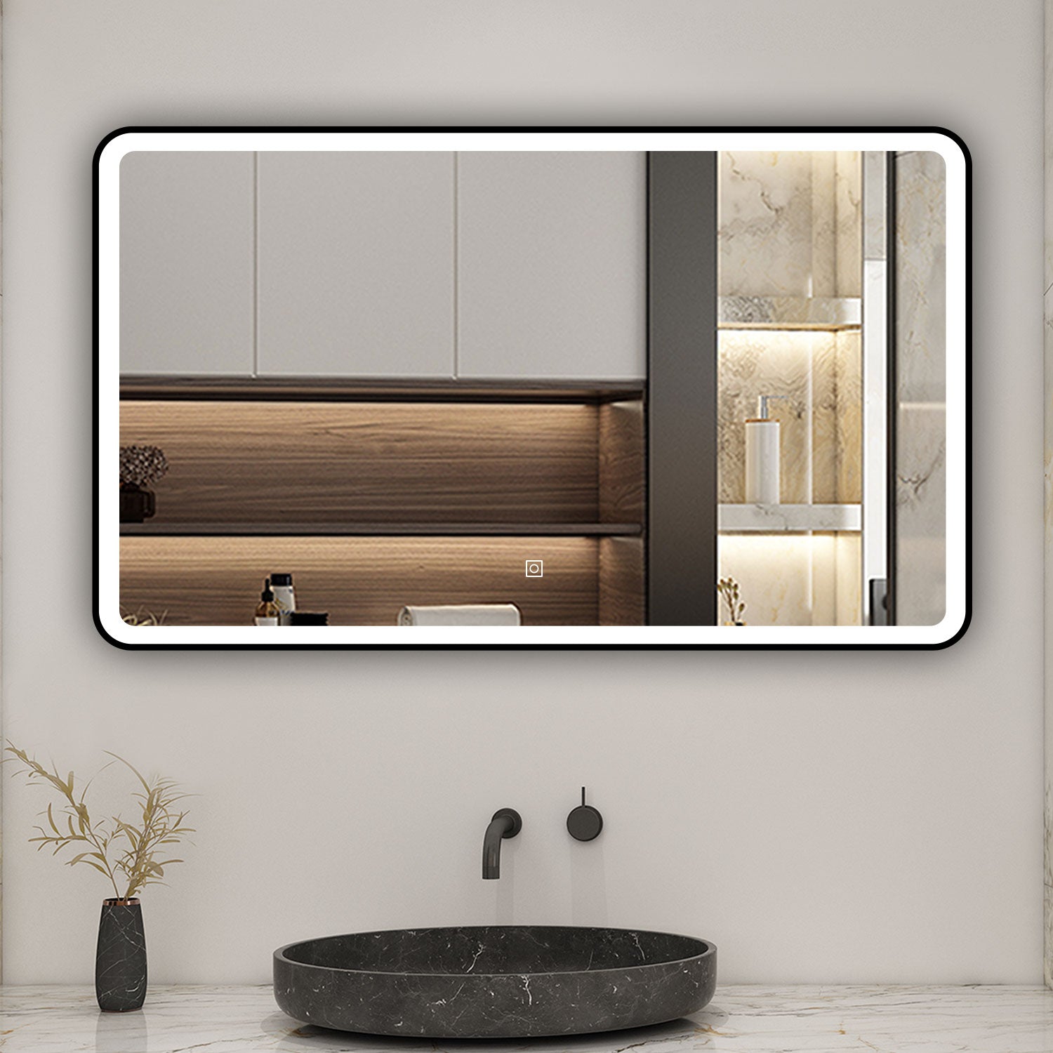 bathroom mirror with lights