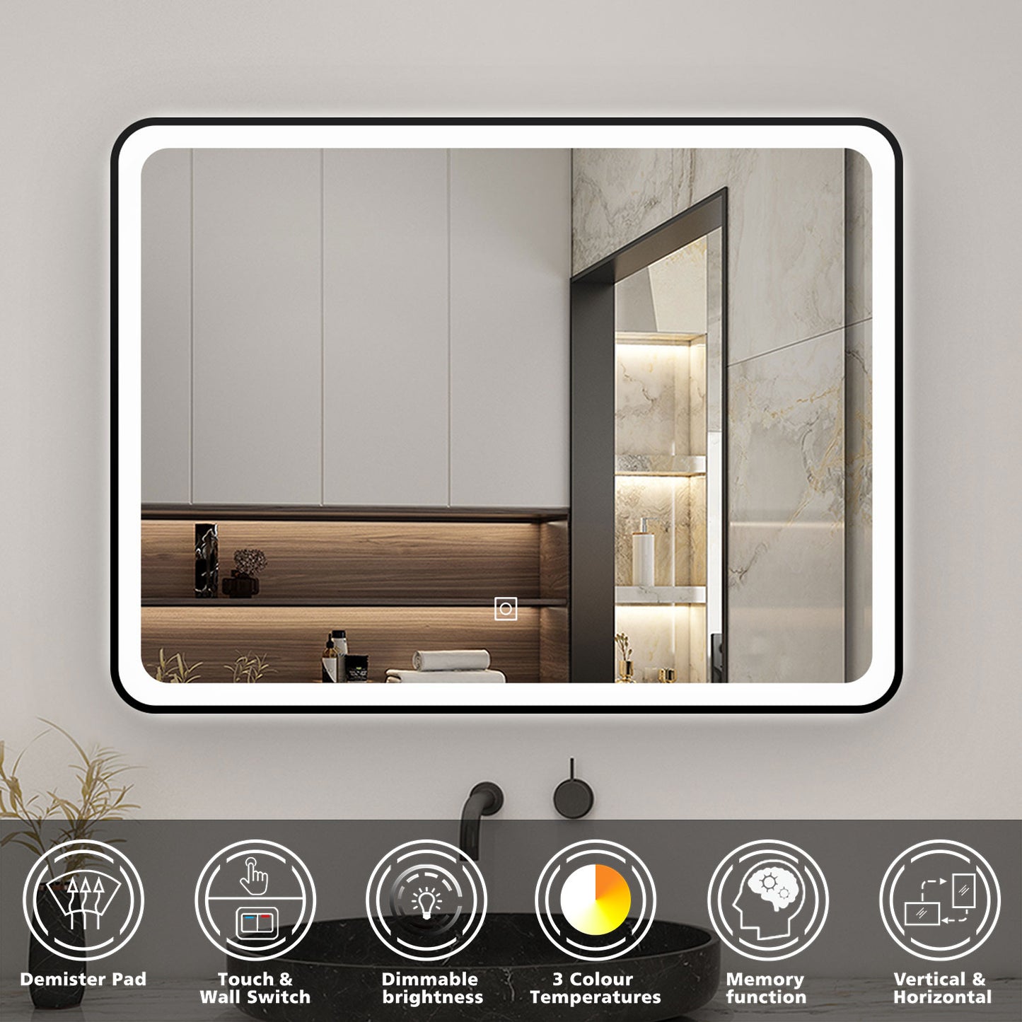 bathroom mirror with lights