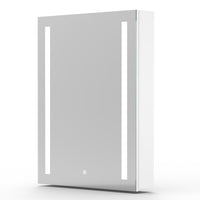 Bathroom Mirror Cabinet LED Illuminated with Demister Pad Touch Sensor Shaver Socket adjustable 3 colour-Storage Mirror Cabinet
