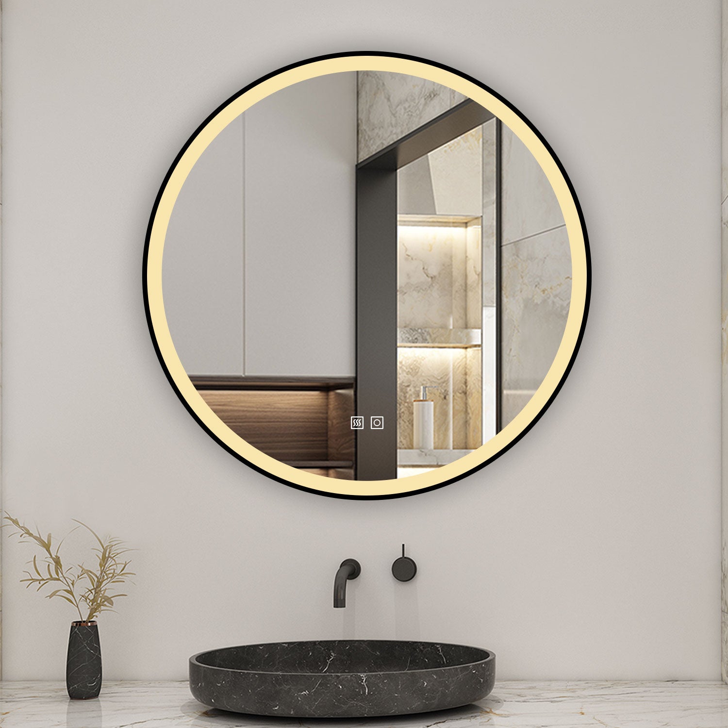 bathroom mirror with lights