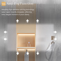 Aidal--Bathroom Runway shape Mirror with Dimmable LED, Anti-fog, Waterproof, Explosion-proof, Wall mounted