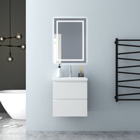 Glossy Vanity Unit, Wall Mounted, Detachable, Soft Close, Two/Four Drawer + Write Ceramic Basin