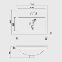 Freestanding 500/600mm Bathroom Vanity Unit with Ceramic/ Resin Basin Gloss White