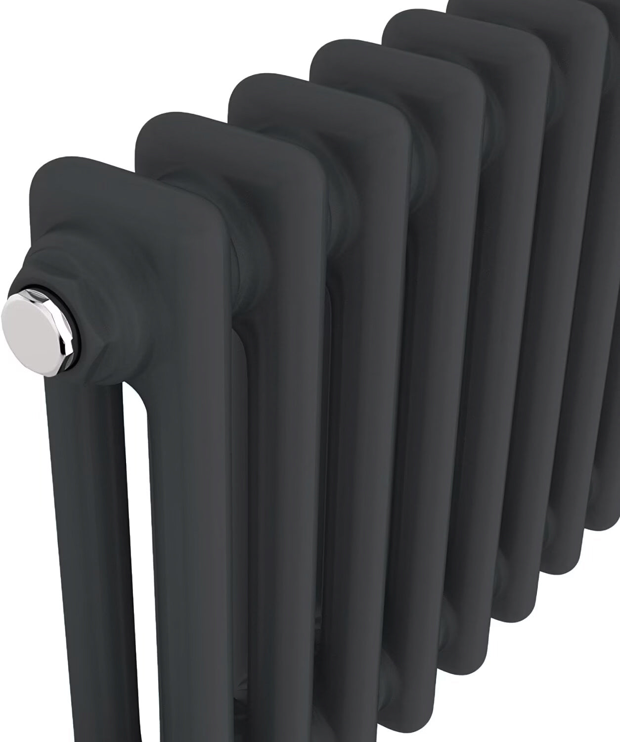 Traditional 2 Columns Black Cast Iron Radiator Details