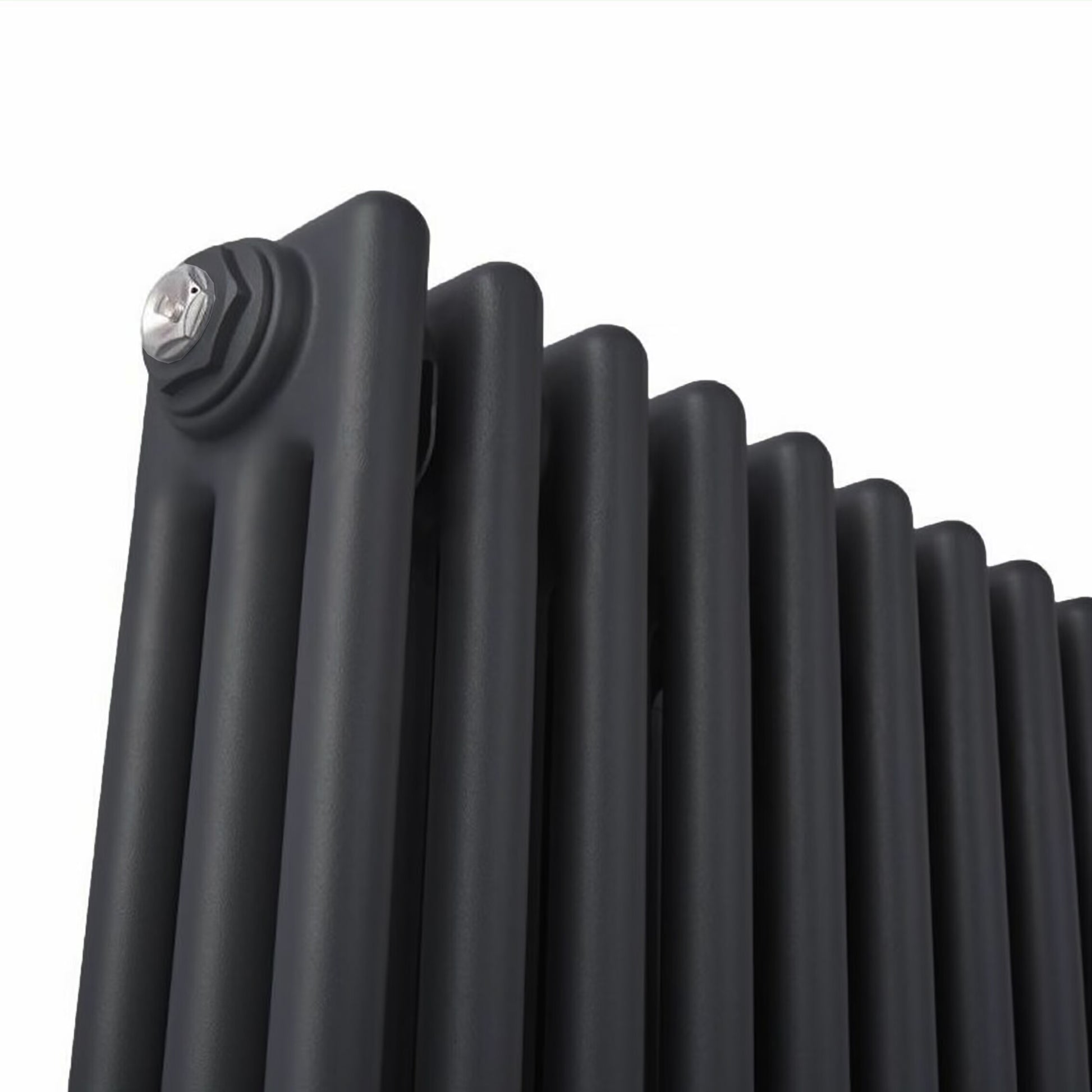 Traditional 2 Columns Black Cast Iron Radiator Details