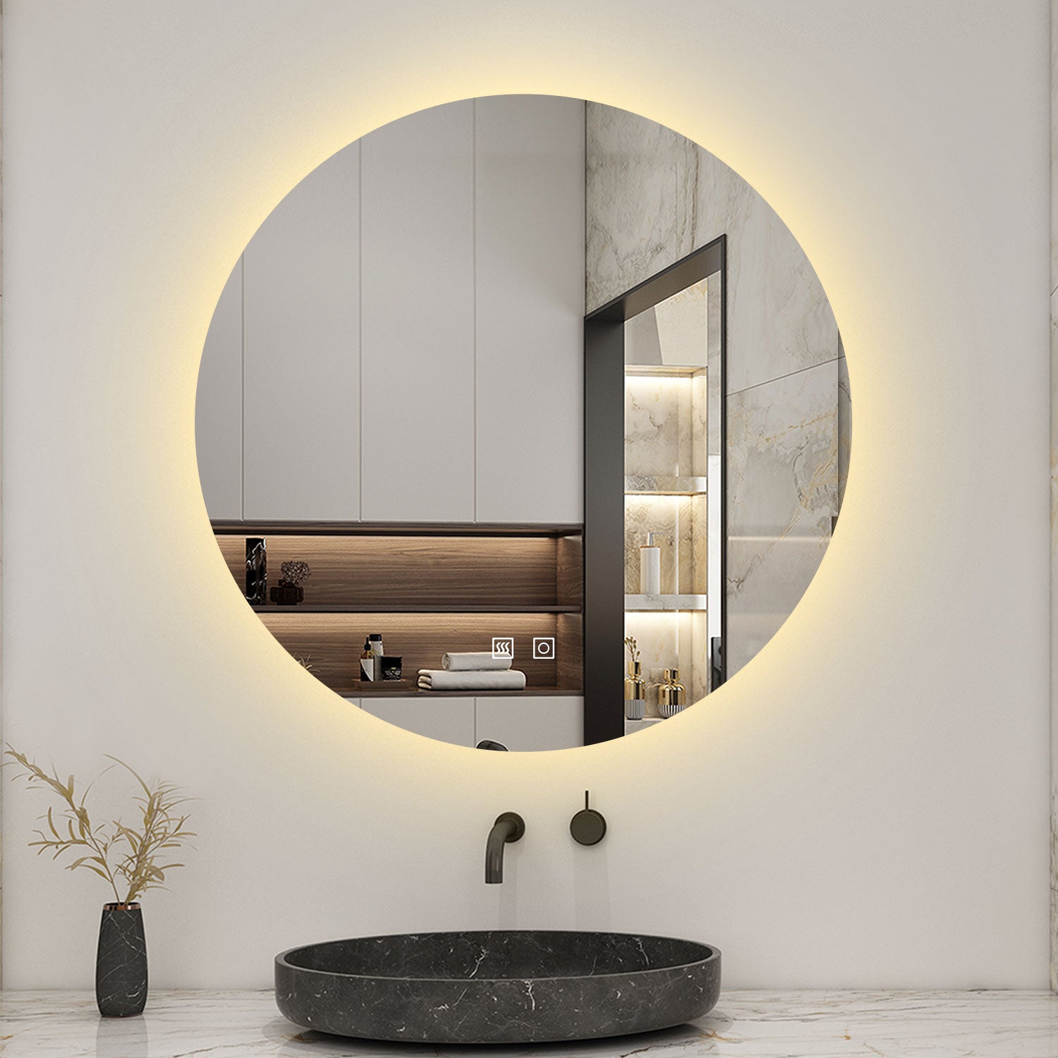 bathroom mirror with lights