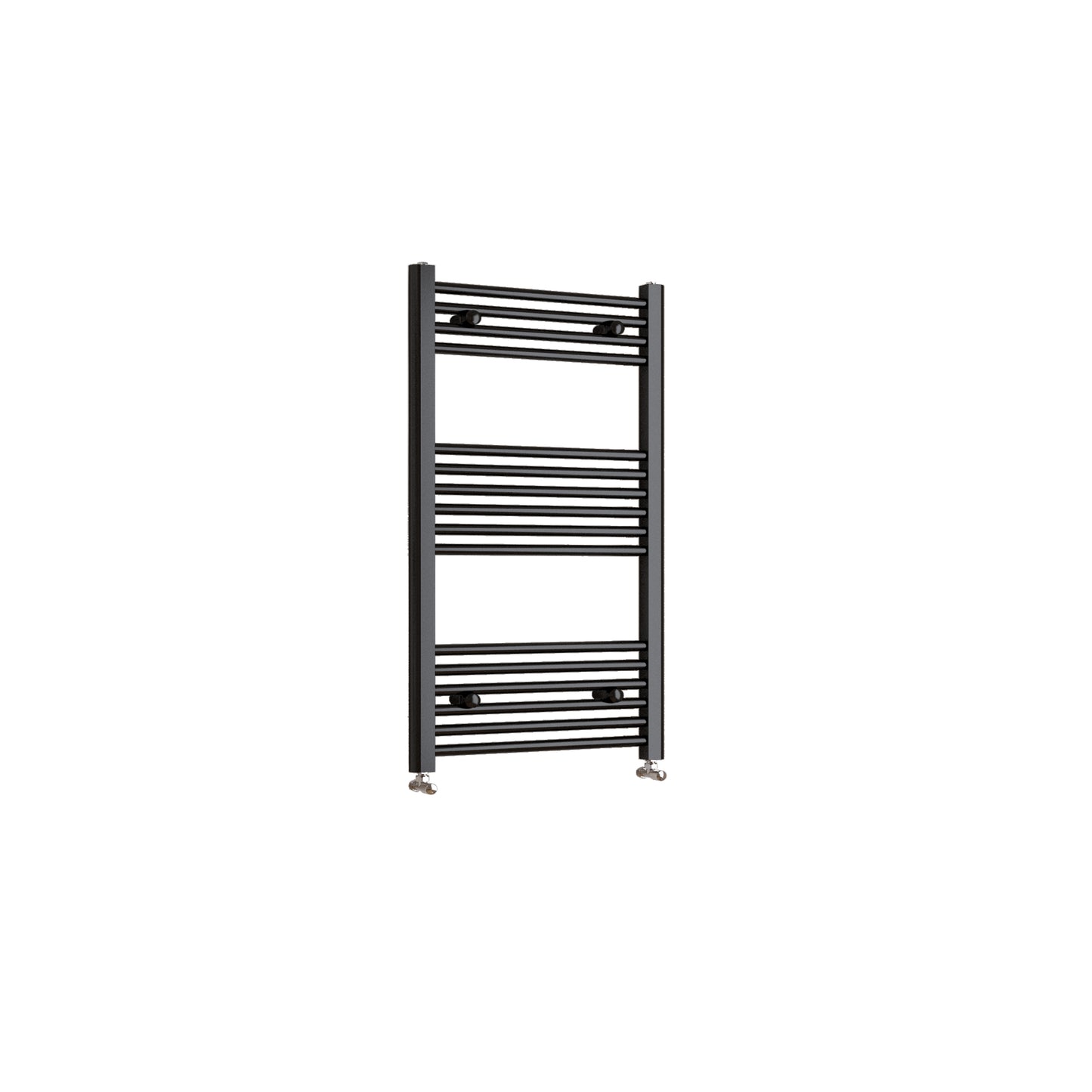 1000x600mm Black Heated Towel Rail Straight Bathroom Radiator