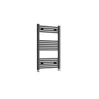 1000x600mm Black Heated Towel Rail Straight Bathroom Radiator