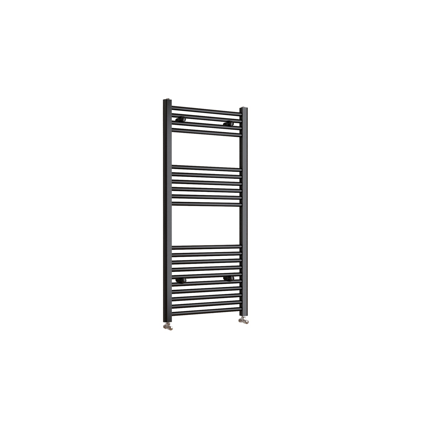 1200x400mm Black Heated Towel Rail Straight Bathroom Radiator