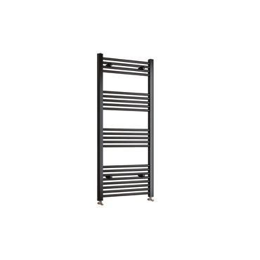 1400x500mm Black Heated Towel Rail Straight Bathroom Radiator