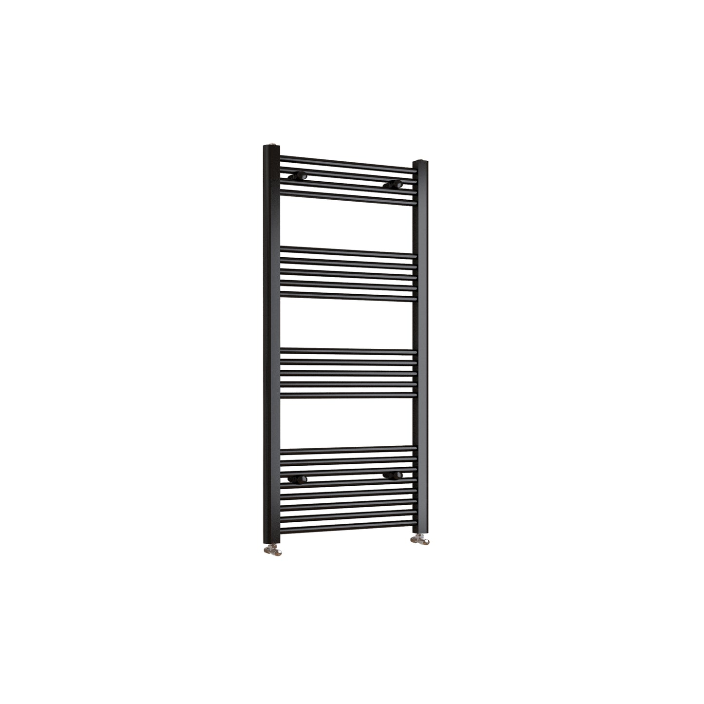 1400x600mm Black Heated Towel Rail Straight Bathroom Radiator