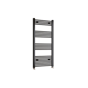 1400x600mm Black Heated Towel Rail Straight Bathroom Radiator