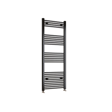 1600x500mm Black Heated Towel Rail Straight Bathroom Radiator