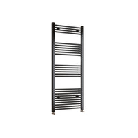 1600x600mm Black Heated Towel Rail Straight Bathroom Radiator