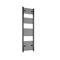 1800x400mm Black Heated Towel Rail Straight Bathroom Radiator