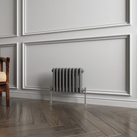 Aidal- Traditional Horizontal 300x425mm 2 Columns Anthracite Cast Iron Radiator