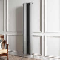 Aidal- Traditional Vertical 1800x380mm 3 Columns Anthracite Cast Iron Radiator
