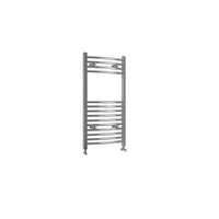 800x400mm Chrome Heated Towel Rail Curved Bathroom Radiator