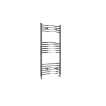 1000x400mm Chrome Heated Towel Rail Curved Bathroom Radiator