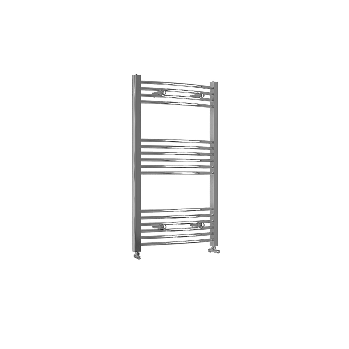 1000x600mm Chrome Heated Towel Rail Curved Bathroom Radiator