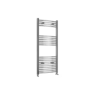 1200x500mm Chrome Heated Towel Rail Curved Bathroom Radiator