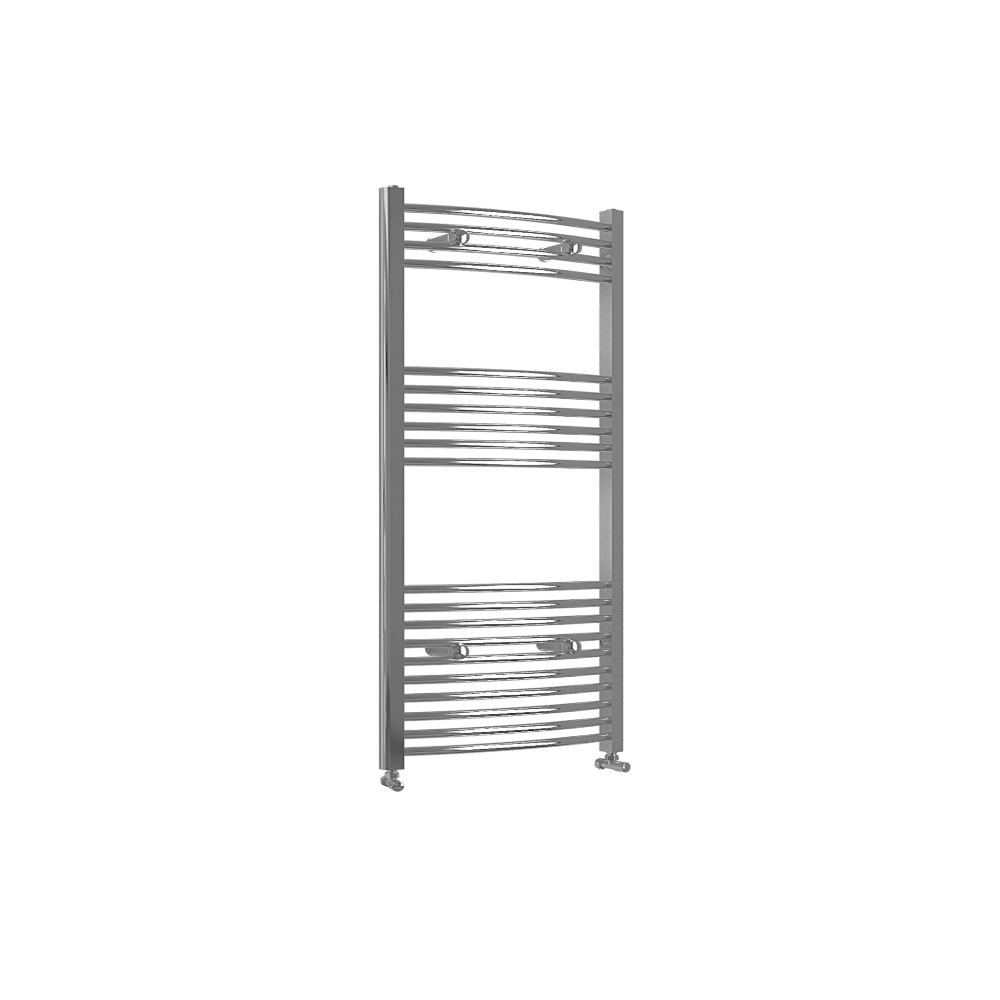 1200x600mm Chrome Heated Towel Rail Curved Bathroom Radiator